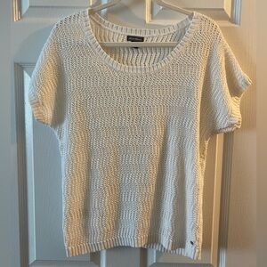Eddie Bauer Excellent Condition White Crochet Top Size Large